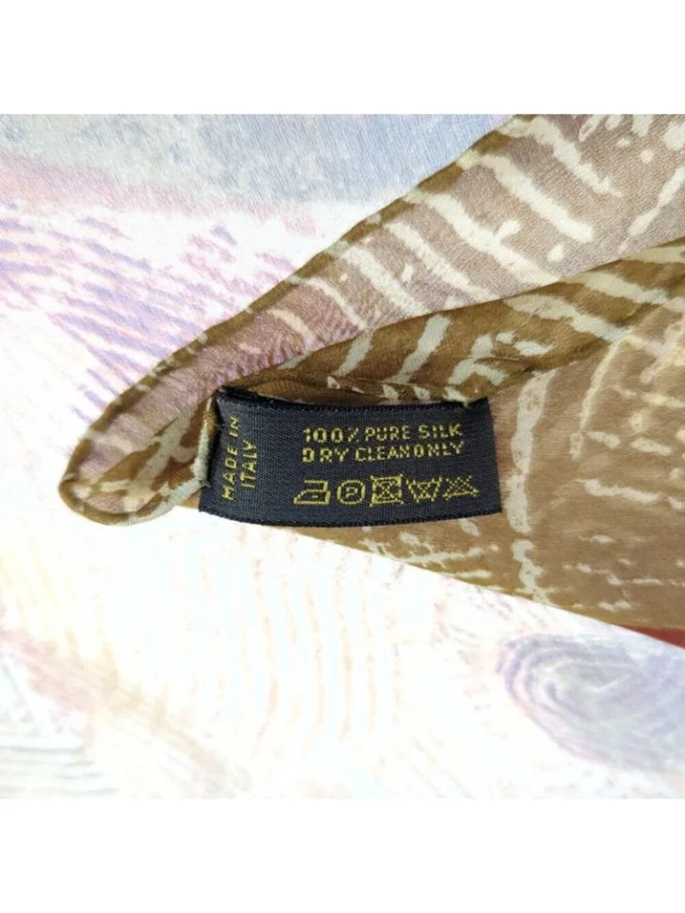 Louis Vuitton Sydney Olympics Memorial Scarf Neckwear Brown Silk - Picture 4 of 5